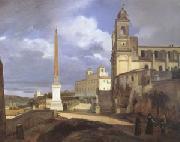 Francois-Marius Granet The Church of Trinita dei Monti in Rome (mk05) oil